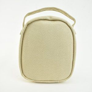 BVLGARI: Beige & "Logo", Travel/Cosmetic Bag (gb)